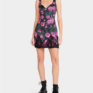 Betsey Johnson Pink Rose Mini Dress